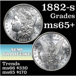 1882-s Morgan Dollar $1 Grades GEM+ Unc