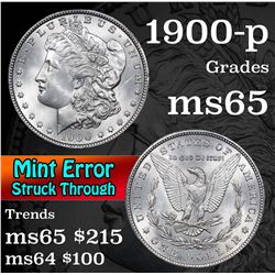 1900-p Morgan Dollar $1 Grades GEM Unc