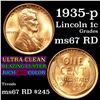 Image 1 : 1935-p Lincoln Cent 1c Grades GEM++ Unc RD