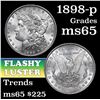 Image 1 : 1898-p Morgan Dollar $1 Grades GEM Unc