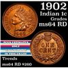 Image 1 : 1902 Indian Cent 1c Grades Choice Unc RD