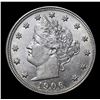 Image 2 : 1906 Liberty Nickel 5c Grades Choice+ Unc