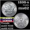 Image 1 : 1898-s Morgan Dollar $1 Grades Select Unc