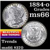 Image 1 : 1884-o Morgan Dollar $1 Grades GEM+ Unc