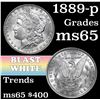 Image 1 : 1889-p Morgan Dollar $1 Grades GEM Unc