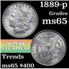 Image 1 : 1889-p Morgan Dollar $1 Grades GEM Unc