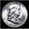Image 2 : 1955-p Franklin Half Dollar 50c Grades Choice Unc FBL