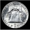 Image 3 : 1955-p Franklin Half Dollar 50c Grades Choice Unc FBL