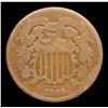 Image 2 : 1865 Two Cent Piece 2c Grades vg+