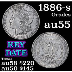 1886-s Morgan Dollar $1 Grades Choice AU