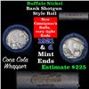 Image 1 : Full roll of Buffalo Nickels, 1921 on one end & a 'd' Mint reverse on other end (fc)