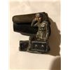 Image 2 : Rare Vintage Lead Army Toy Soldier sitting on Ammo Boxes missing hat