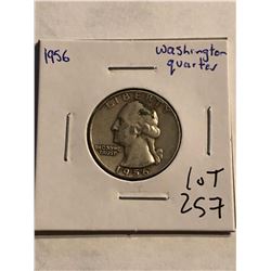 1956 P Washington Silver Quarter Nice Early US Coin