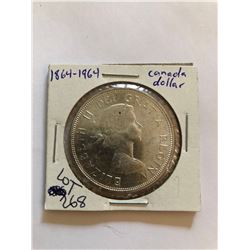 1964 Canada PROOF Silver Dollar Nice Canadian Coin