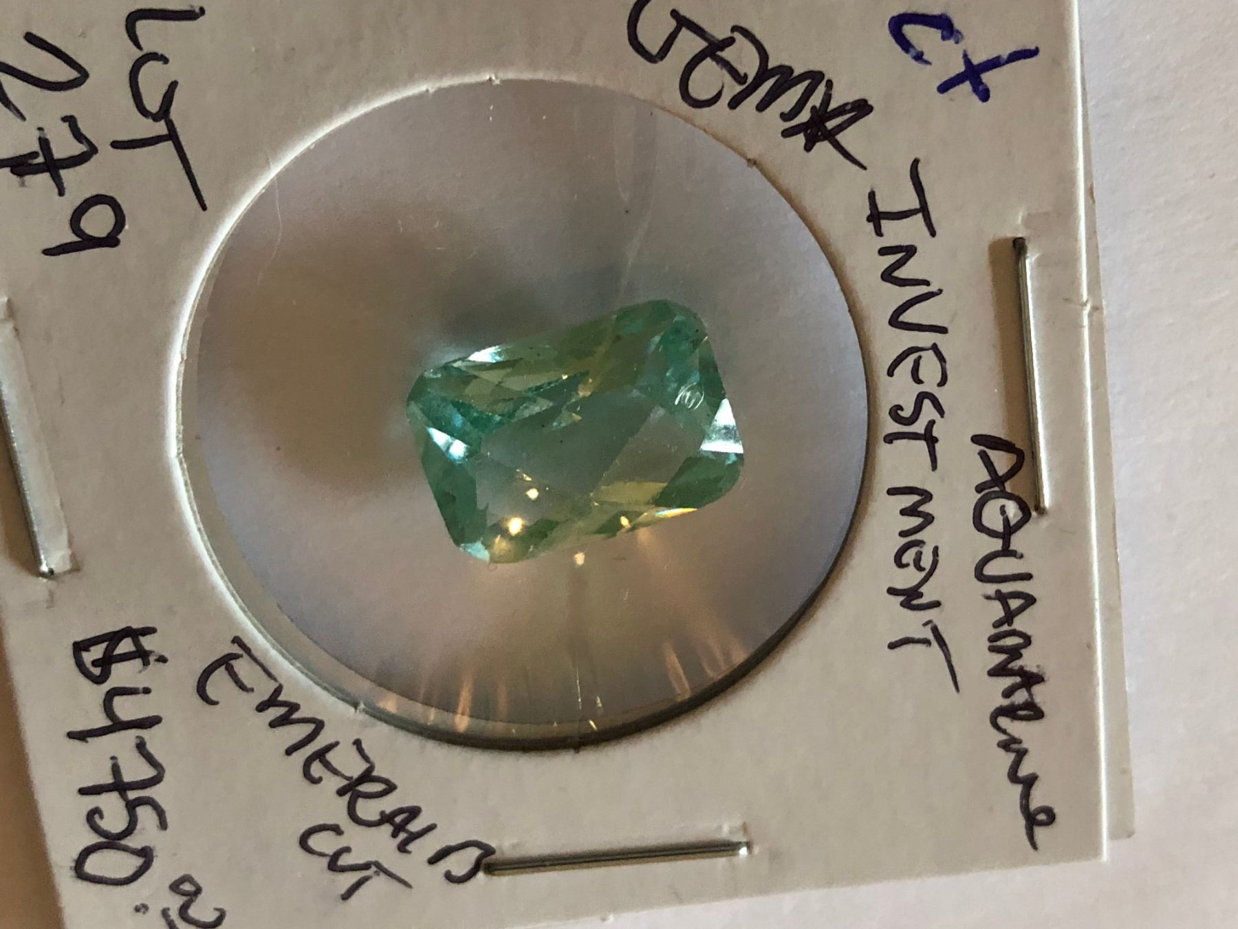 Rare 8.60 Carat HUGE AQUAMARINE Investment *GEM QUALITY* Emerald Cut