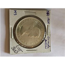 1964 Canada PROOF Silver Dollar Nice Early Canadian Coin