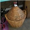 Image 1 : WICKERBOUND GREEN GLASS CARBOY