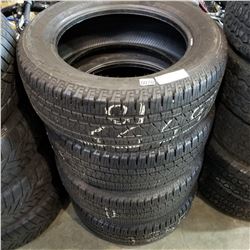 SET OF 4 BRIDGESTONE DUEKER H/L ALENZA MS 255/55 R18 TIRES - 80% TREAD