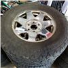 Image 2 : SET OF 4 GENERAL GRABBER AT2 265/70 R17 TIRES ON 6 BOLT RIMS