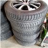 Image 1 : SET OF 4 MICHELIN 235/60 R17 TIRES ON TOUREN 2 PATTERN 5 BOLT RIMS