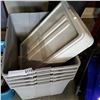 Image 2 : LOT OF 5 TAN PLASTIC BINS