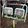 Image 2 : GREEN DOUBLE COMMERCIAL ELECTRIC SHOP LIGHT - WORKING