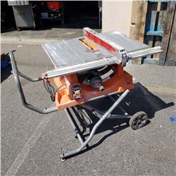 RIGID TABLE SAW ON FOLDING STAND