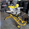 Image 1 : DEWALT DW718 DOUBLE BEVEL SLIDING COMPOUND MITER SAW ON FOLDING STAND