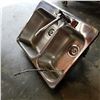 Image 2 : STAINLESS STEEL DOUBLE SINK W/ TAPS