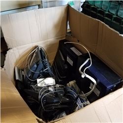 BOX LOT OF PANASONIC DIGITAL SYSTEM AND VOICE PROCESSORS PHONES