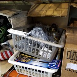 LOT OF NEW WHISKS, SERVING SPOONS, AND DECORATOR BEADS