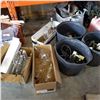 Image 1 : 3 BUCKETS OF GROW LIGHT SOCKETS AND 3 BOXES OF BULBS