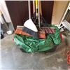 Image 2 : BUNDLE OF LONG-HANDLED TOOLS AND LARGE LIFT BAG