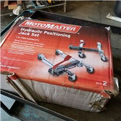 NEW MOTOMASTER HYDRAULIC POSITIONING JACK SET 1-1/2 TON CAPACITY INBOX