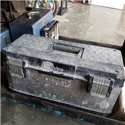 GREY STANLEY TOOLBOX W/ CONTENTS