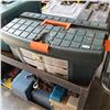 Image 1 : BLACK AND ORANGE TOOLBOX W/ CONTENTS