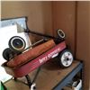 Image 2 : 2 RED METAL WAGONS