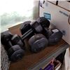 Image 1 : PAIR OF 5 AND 10 POUND DUMBELLS