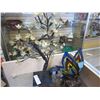 Image 1 : ILLUMINATED TREE AND TIFFANY STYLE BUTTERFLY LAMP