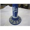 Image 2 : WEDGE WOOD CANDLE STICK JASPER BLUE