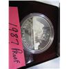 Image 2 : 1987 PROOF CANADIAN SILVER DOLLAR DAVIS STRAIT COMMEMORATIVE .500 SILVER IN RCM CASE