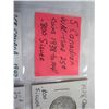 Image 2 : 5 CANADIAN WAR TIME 25C COINS 1938-1941 .800 SILVER