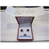 Image 2 : 10KT YELLOW GOLDmm GENUINE 3.1CT GARNET STUD EARRINGS W/ APPRAISAL $465