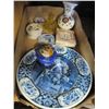 Image 3 : LOT OF PLATTERS, DELFT PLATE, STUDIO POTTERY