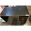 Image 2 : BLACK 2 DRAWER DESK