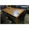 Image 2 : 7FT DINING TABLE AND 8 LEATHER DINING CHAIRS