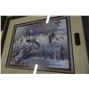 Image 2 : LEP WHISTLERS CHARM BACKYARD VIEW BY DENIS MAYER JR IN GOLD FRAME AND MATTED SIGNED 36/2010