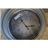 Image 2 : DECORATIVE SILVER PLASTIC CLOCK