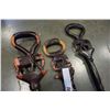 Image 2 : 3 WOODEN ELEPHANT WALKING STICKS