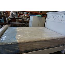 DOUBLE SIZE BEAUTY REST HAMPTON MATTRESS FLOOR MODEL - HAS STAINS